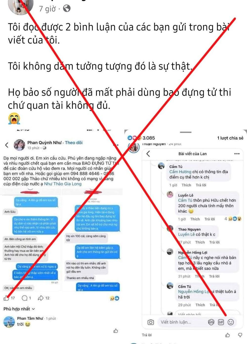 Cơ quan Công an sẽ sớm vào cuộc xác minh, xử lý nghiêm đối tượng đưa tin sai lệch về "người chết trong lũ"