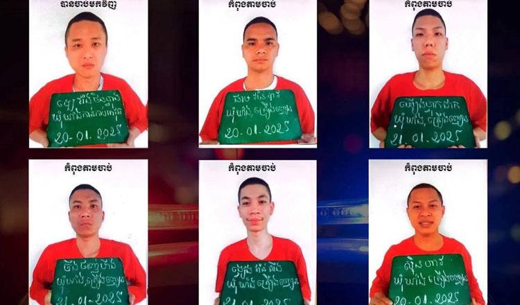 5 tù nhân Việt Nam và một tù nhân Campuchia đã bị bắt lại ở ngoại ô TP Svay Rieng.