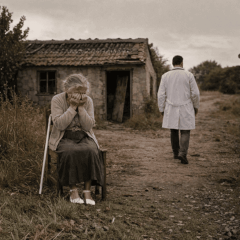 EL HIJO SE GRADUÓ EN MEDICINA Y ABANDONÓ A SU MADRE CIEGA EN LA POBREZA… HASTA QUE LA VIDA LE DIO