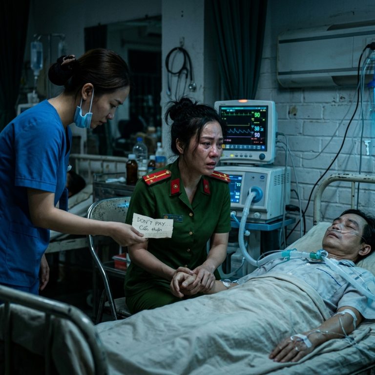 Thiếu úy công an vào thăm chồng sốɴɢ ᴛʜựᴄ ᴠậᴛ, hộ lý ʟéɴ ɴʜéᴛ cho cô mảnh giấy: “Đừng đóɴɢ ᴛɪềɴ nữa…”