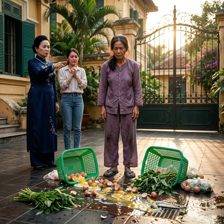 Mẹ tôi ở quê lên thăm cháu, mẹ chồng ʜấᴛ cả làn trứng xuống cống, ʟườᴍ ɴɢᴜýᴛ: “đồ ɴʜà ǫᴜê ʜôɪ ʜáᴍ, mang về mà ăn!”